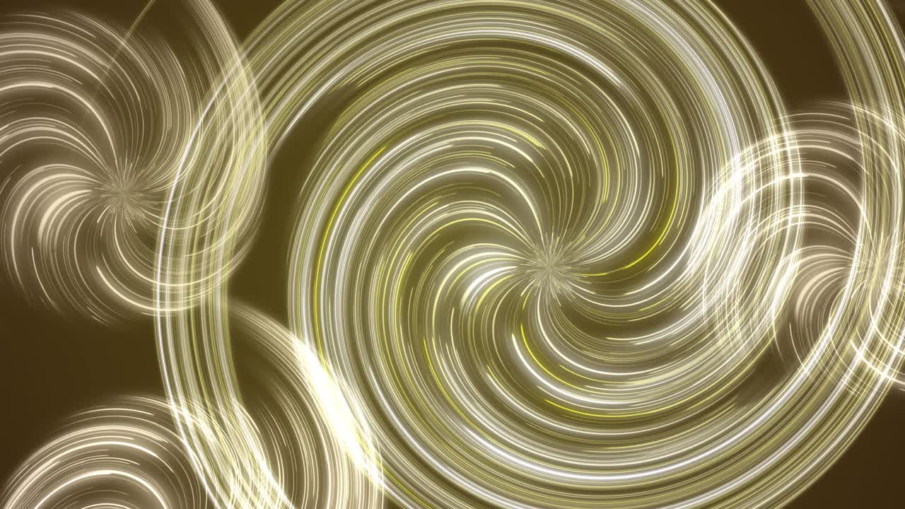추상적인 배경, 밝은 녹색과 노란색 소용돌이 4k 비디오