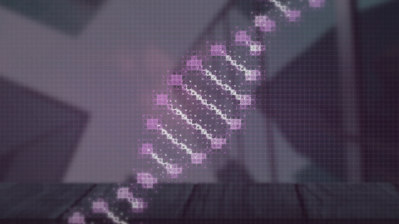 animación del procesamiento de datos en un primer plano del servidor informático