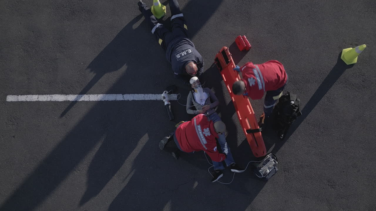 emergencia, lesiones viales y aéreas de personas