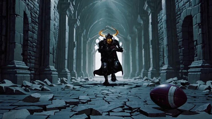 Dark Knight Warrior with Football