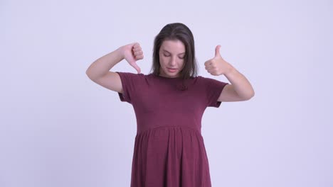 joven hermosa mujer embarazada