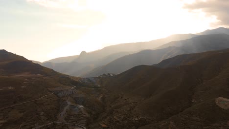 The-mountains-near-Almeria-in-the-south-of-Spain,-Aerial-shot