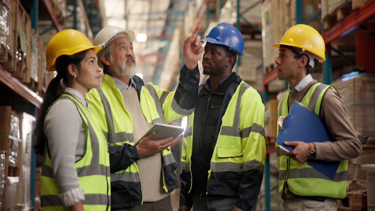 Warehouse Workers in Safety Gear