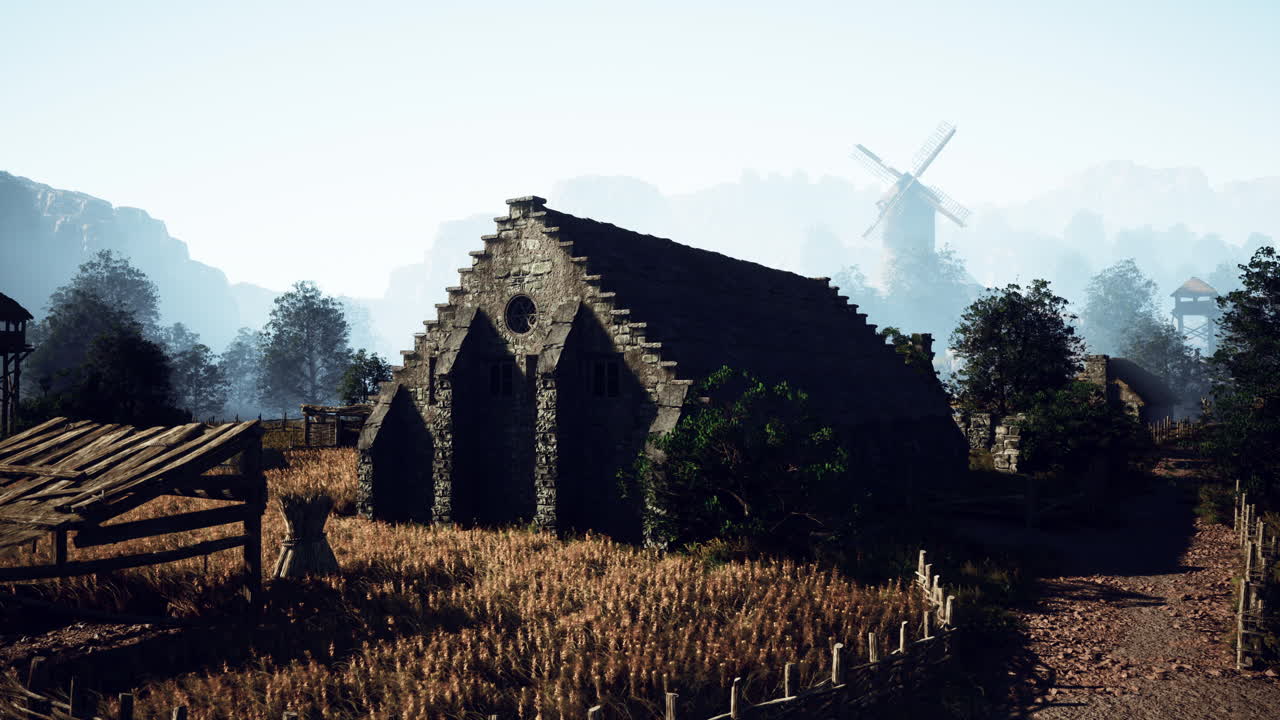 중세 마을 풍경