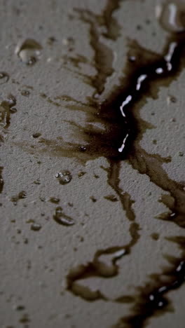 spilled liquid on paper