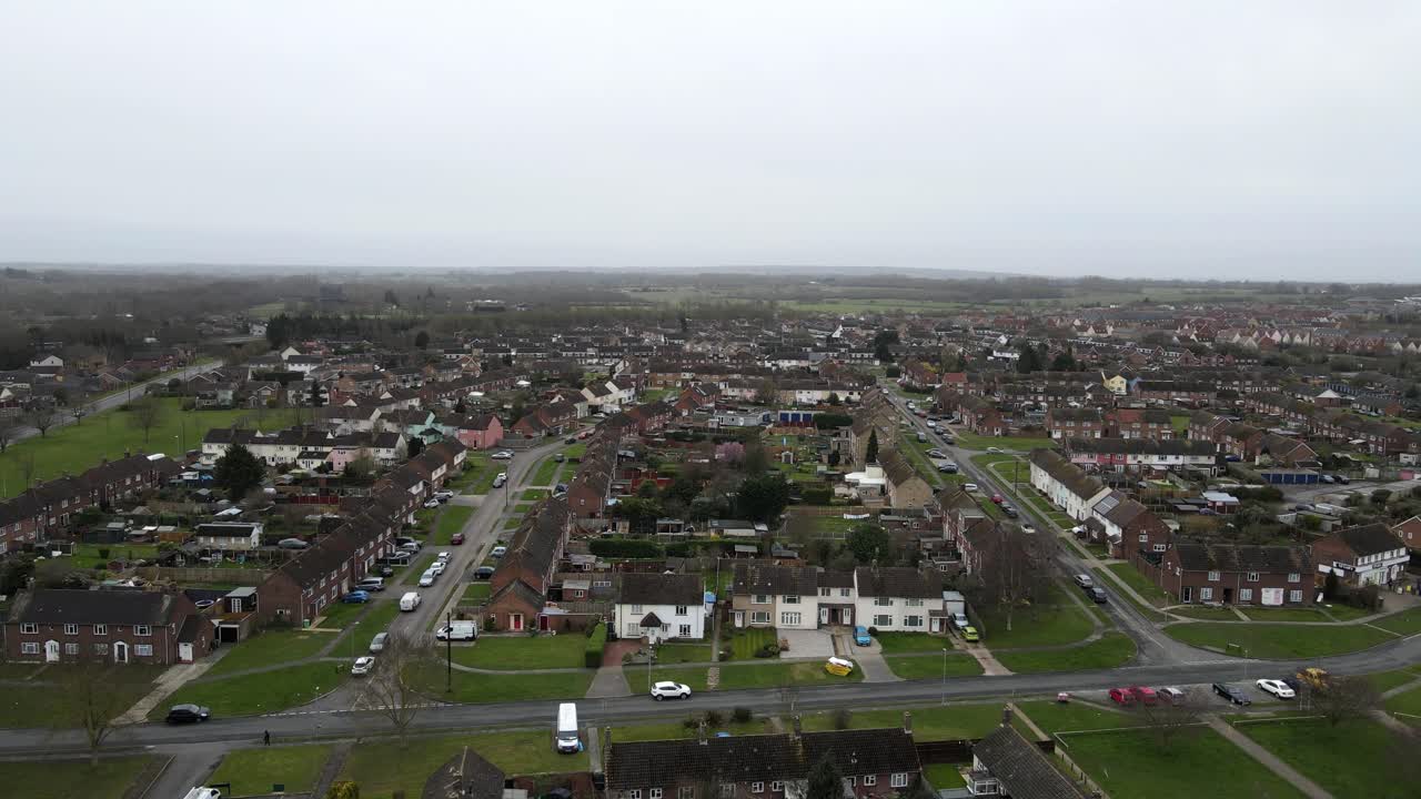 witham essex vivienda imágenes aéreas del reino unido pan and rise