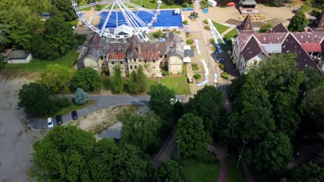 Hungaria-Keszthely,-Balaton,-Beach,-Shipboard,-Drone,-Video