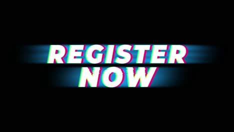 register now - graphic design