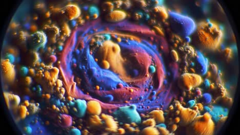 exploring the vivid swirls and bubbles of a colorful abstract liquid universe captured in stunning detail