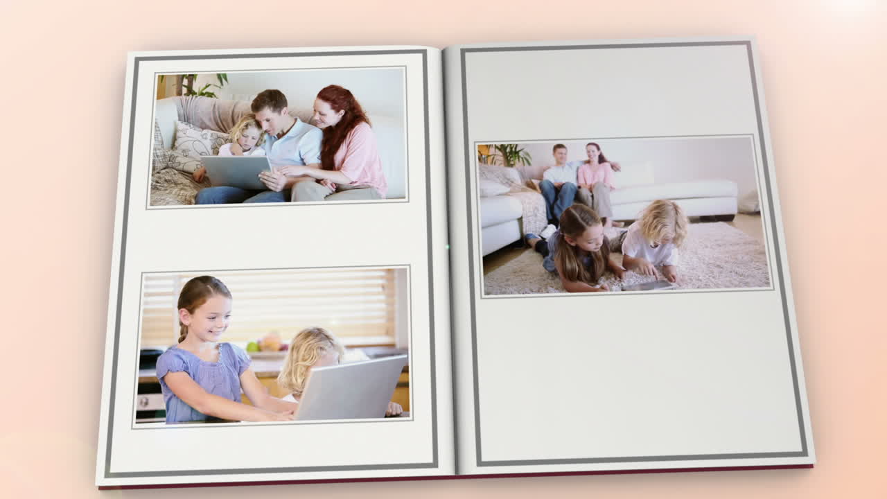 libro que muestra las actividades de la familia