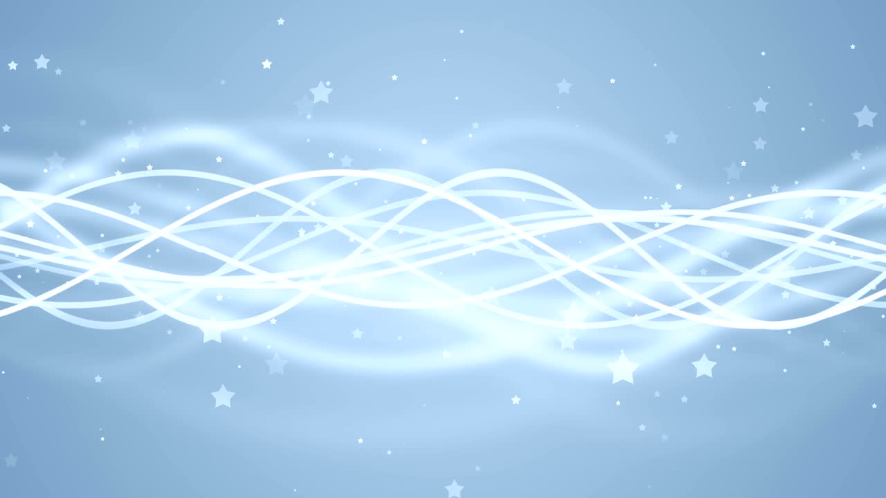 미묘한 반이는 별과 역동적인 파도