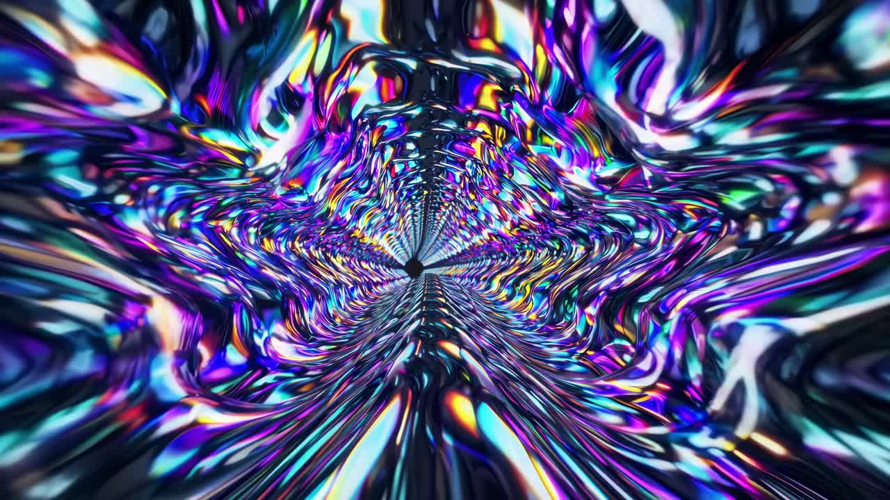 Iridescent Abstract Tunnel