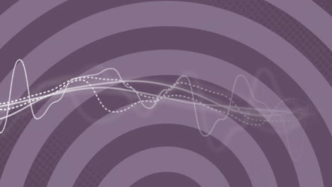 Animation-of-network-of-connections-over-circular-stripes