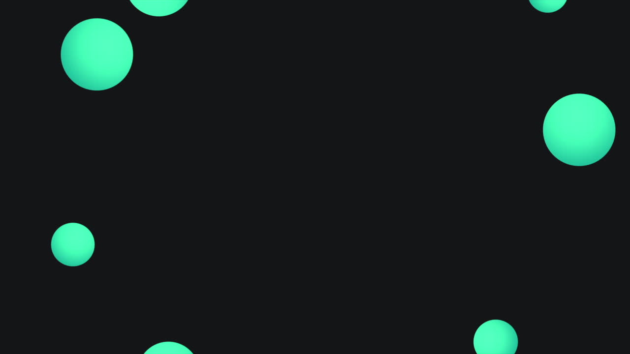patrón de círculos verdes sobre degradado negro