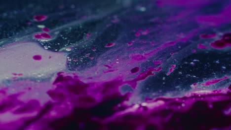 colourful, organic, liquids macro shots buzzing and flowing