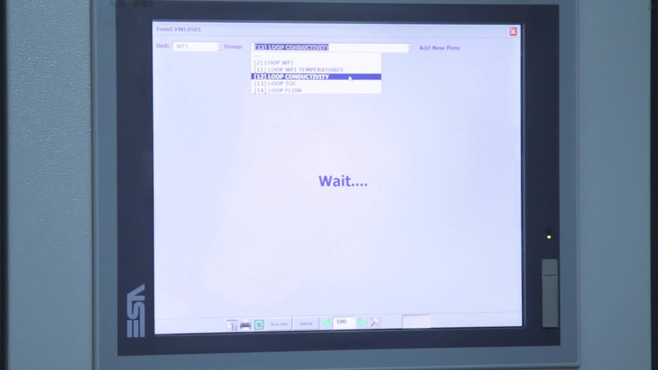 pantalla digital con sistema de pantalla de control. monitor de pantalla táctil moderno
