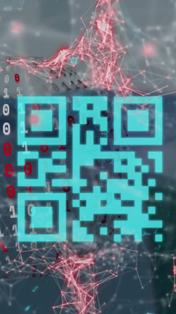 Animation of qr code over globe
