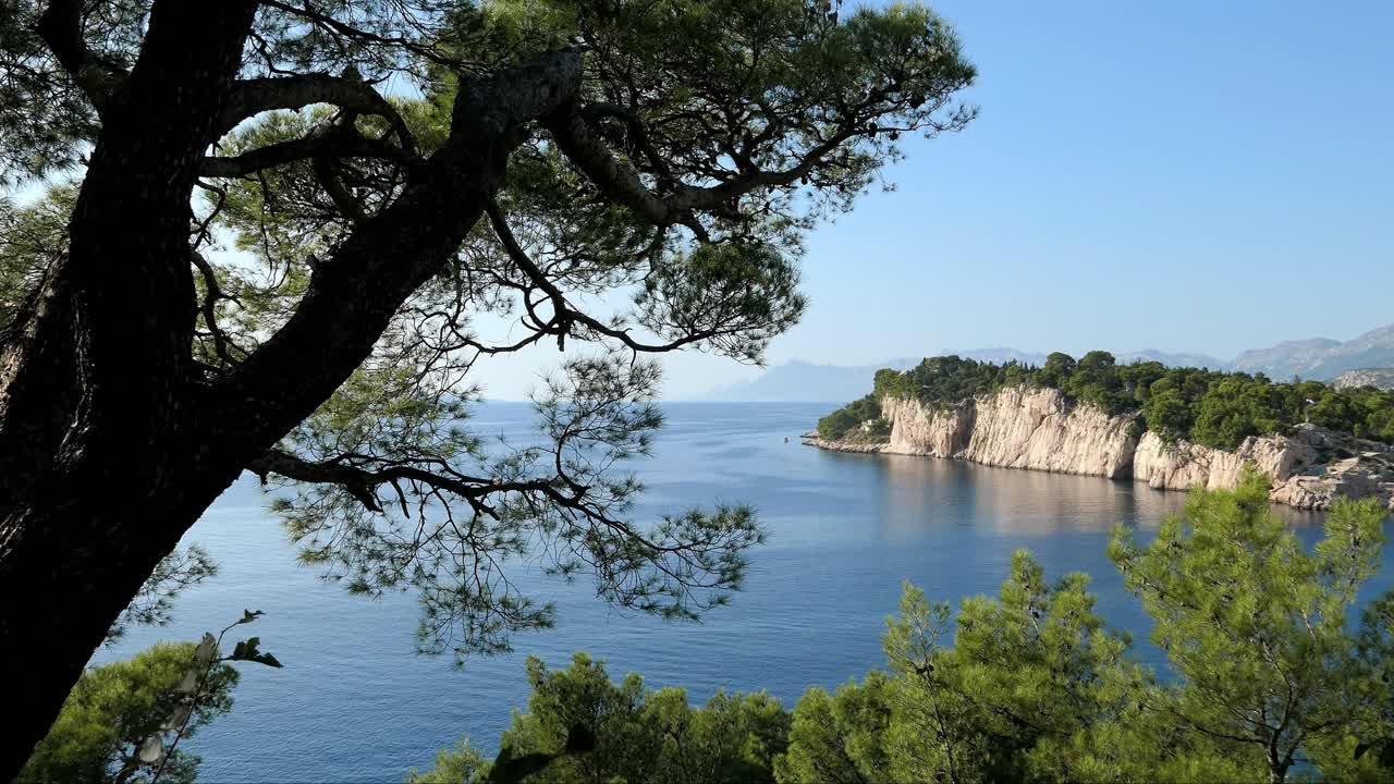 explorando el impresionante destino de viaje, la toma de establecimiento cinematográfico, croacia