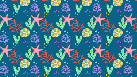 Motion-Graphic-of-Hand-drawn-coral-pattern