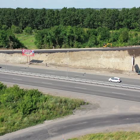 asphalt road under construction