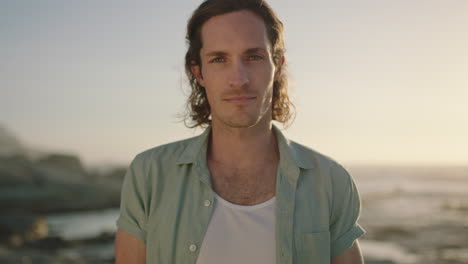 portrait-of-attractive-man-looking-confident-at-beach