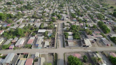 Tilt Up View of a Town in Guanarito, Portuguesa, Venezuela