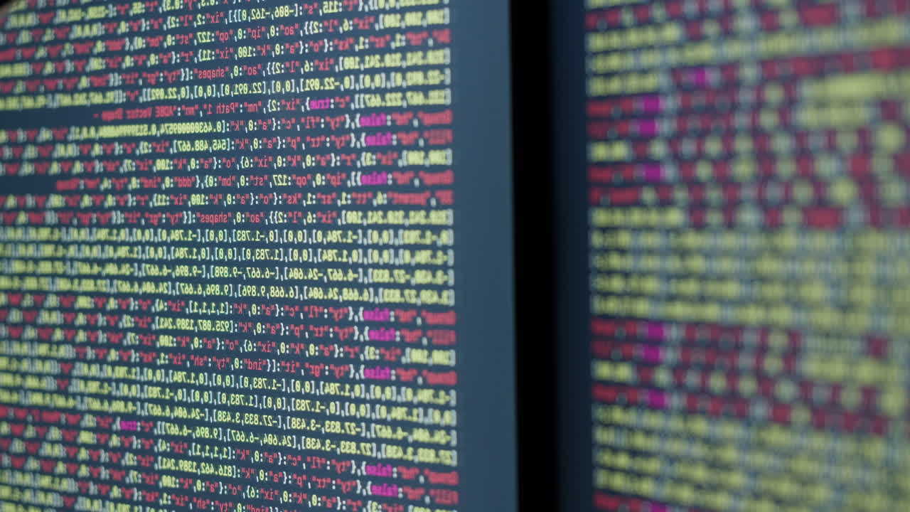 Computer Code on a Screen