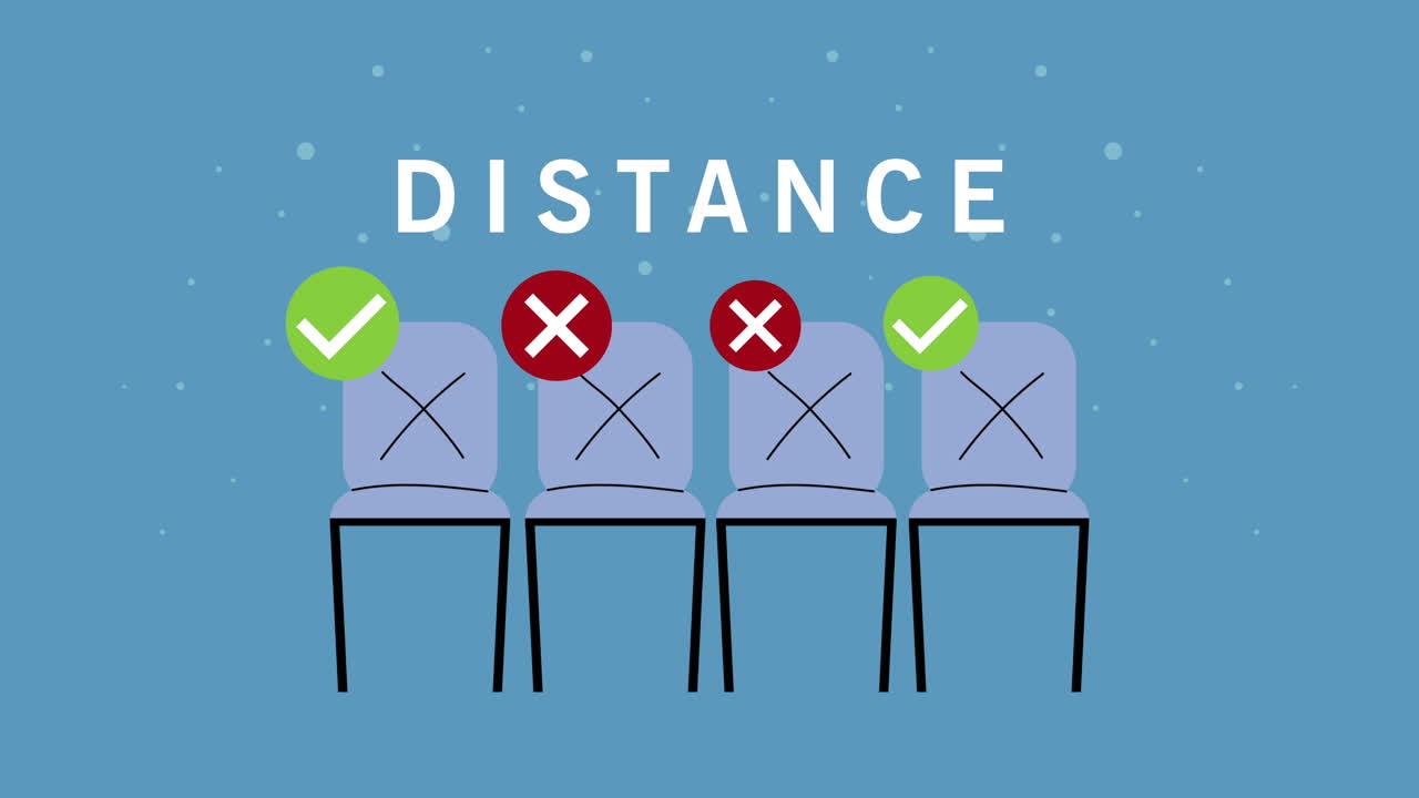 코로나19 예방을 위한 사회적 거리 두기 캠페인