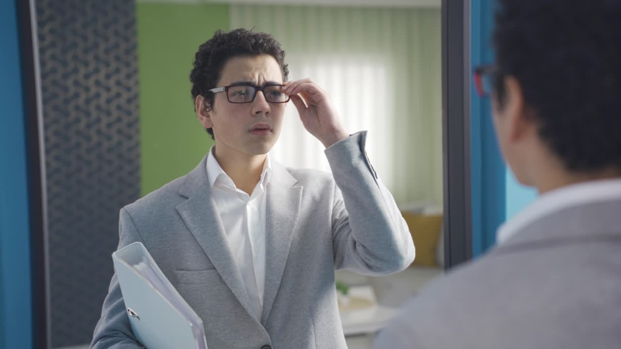 소년의 미래 경력 계획. 사업가가 되고 싶어하는.