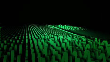 modello 3d verde astratto