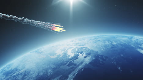 impacto de un asteroide en la tierra