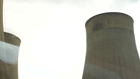 driving past large condensing towers at a coal fired power station