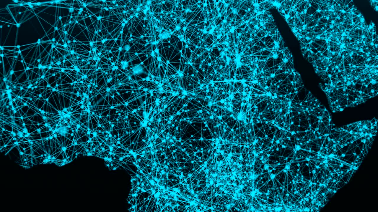 World map network. Connection dots background