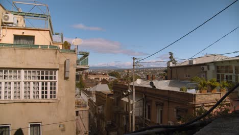 tbilisi cityscape: view from a rooftop