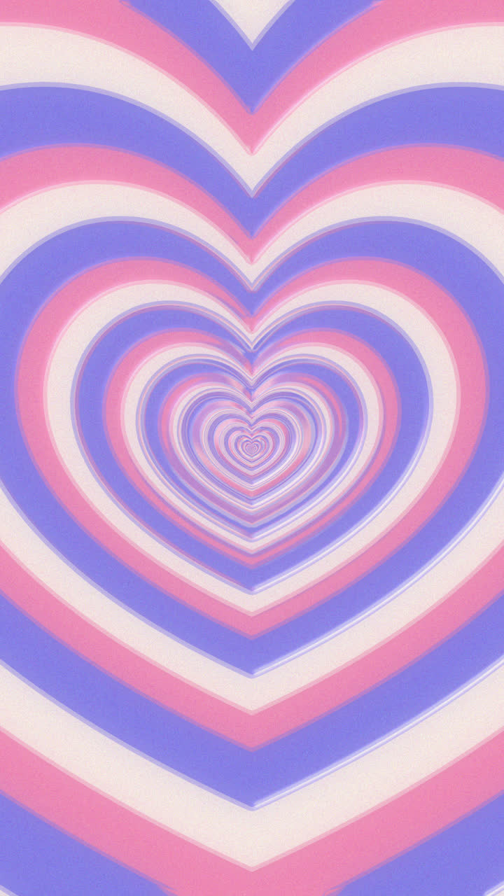 평평한 디자인의 모션 그래픽 야생 꽃 심장 벽지