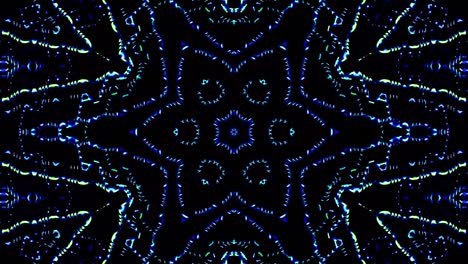 luz abstracta brillante que gobierna el color completo, caleidoscopio, fondo negro