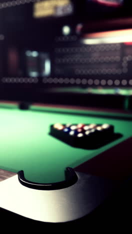 pool table in a bar