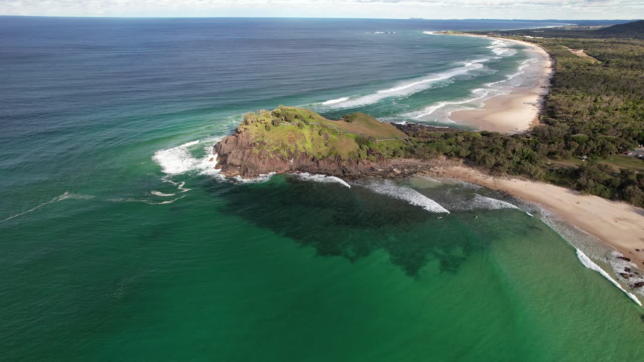 Norries Headland And Cabritas Beach, Cabarita Beach NSW, Australia - Drone Shot