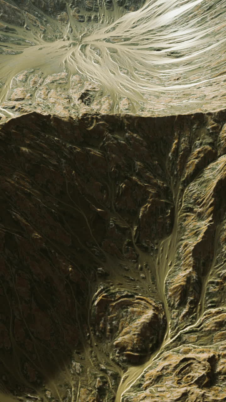 View of the alien planet landscape