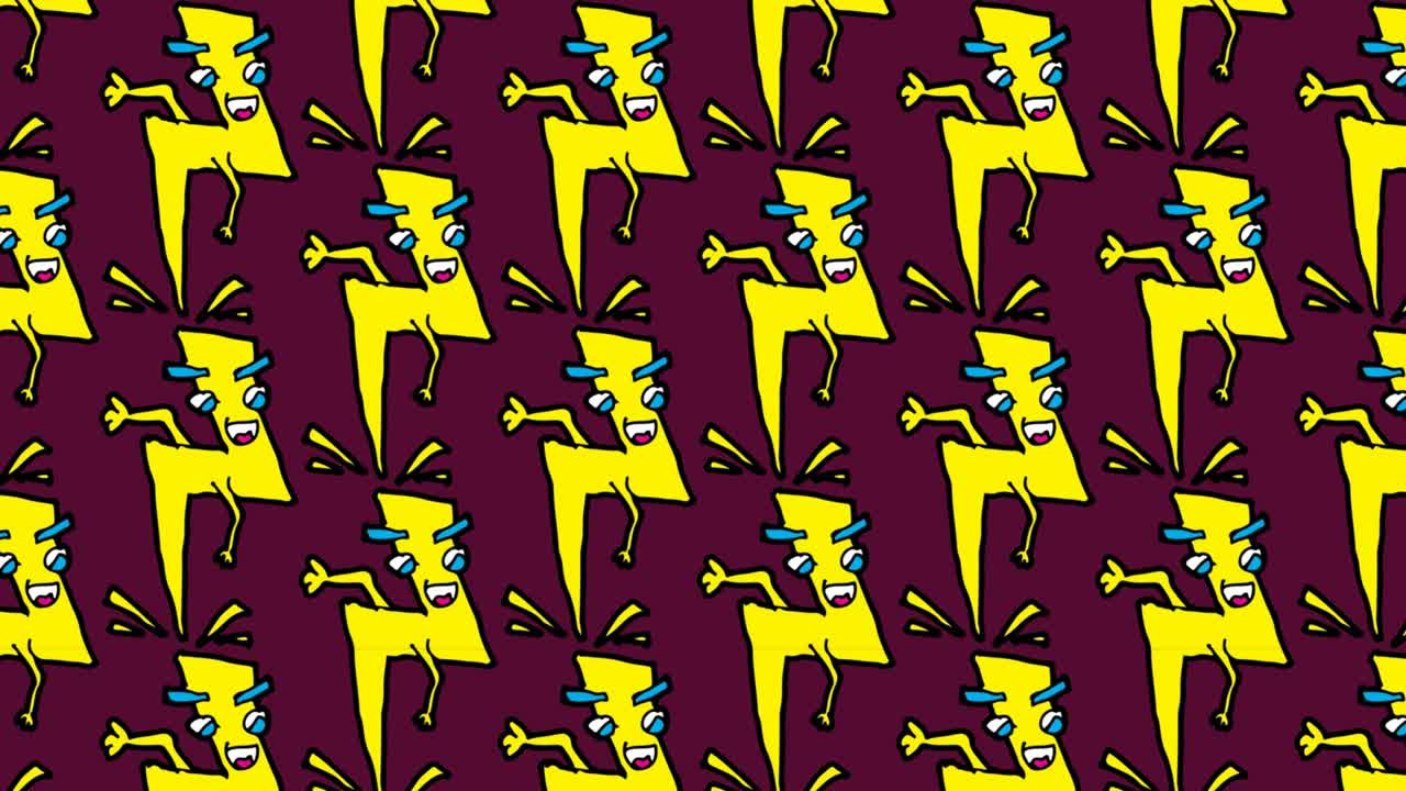 niños dibujando arte pop fondo sin costuras con tema de relámpago