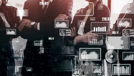 conceptual business dashboard for financial data analysis