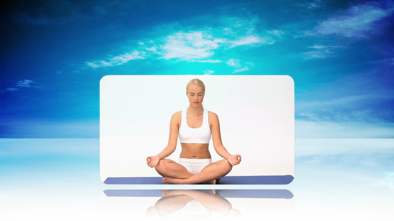 montaje de mujeres haciendo ejercicio físico