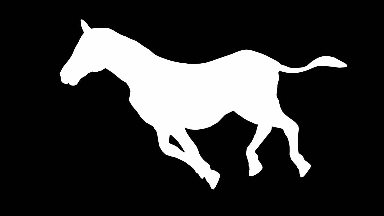 A zebra walking on black background with alpha channel included at the end of the video, 3D animation, side view, animated animals, seamless loop animation