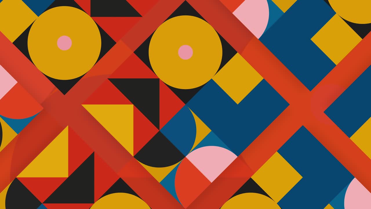 Colorful Geometric Shapes Pattern
