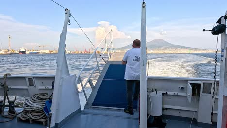 man enjoying boat ride with scenic view