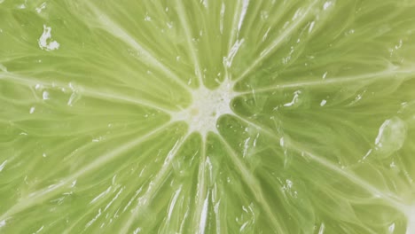 video of closed up of sliced lime with copy space