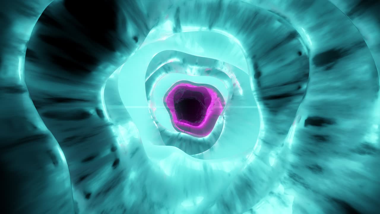 3d túnel abstracto agujero de gusano 4k. bucle sin costuras.