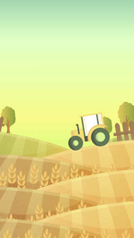 farmland landscape illustration