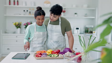 verduras para cocinar, tabletas