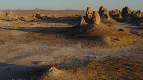 beautiful california landscape of the trona pinnacles in arid, dry desert